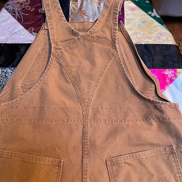 Carhartt Weathered Duck Wildwood Unlined Bib Overalls - Women's, size large - Picture 9 of 12